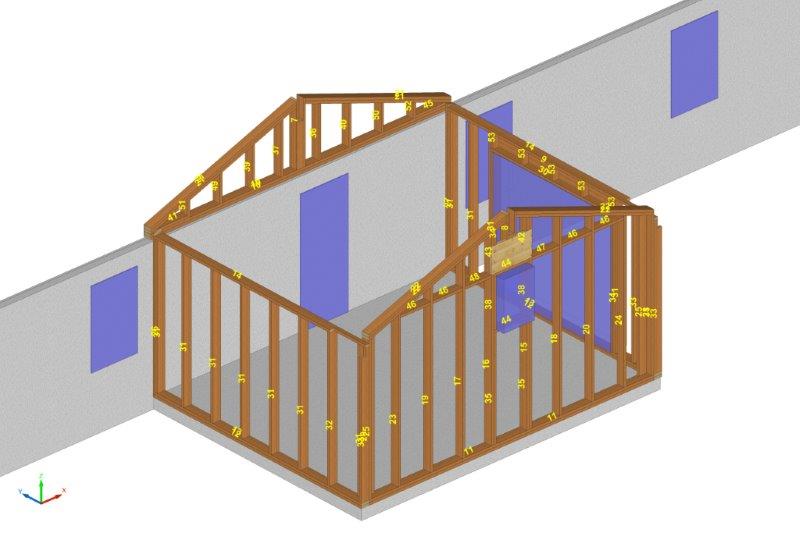 Extension ossature bois à Clavé (79)